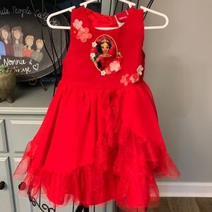 Toddler girls ruffled Disney dress